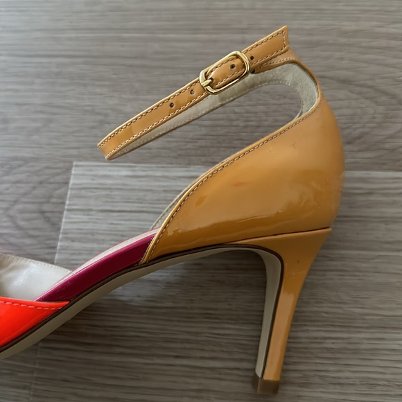 Never Worn J. Crew Patent Leather Colorblock Ankle Strap Pumps - Picture 12 of 12